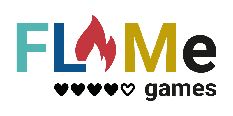flame games logo historie